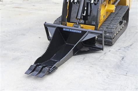 mini skid steer front hoe|stump bucket for skid steer.